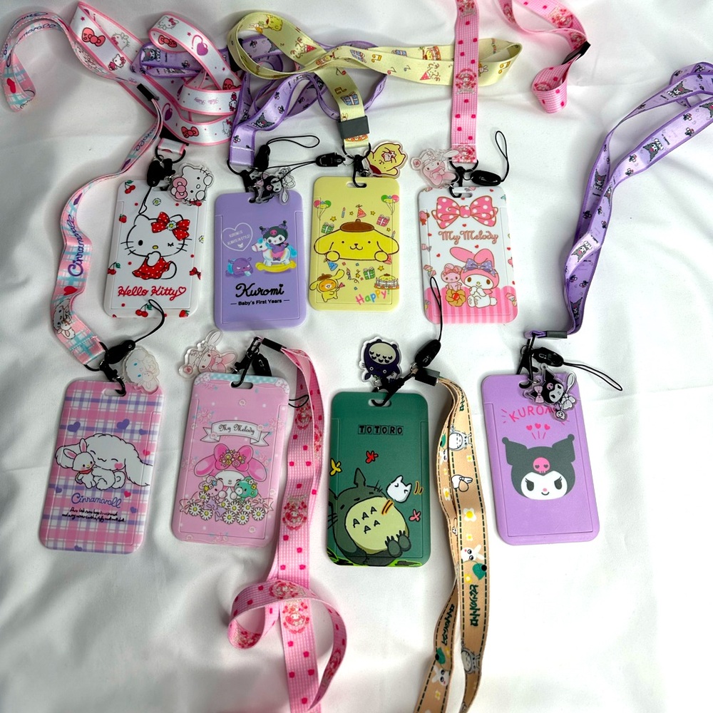 Sanrio Hello Kitty and Friends ID Badge Holder Keychain with Lanyard and Charm - Picture 12 of 12